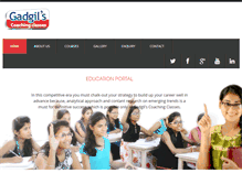 Tablet Screenshot of gadgilscoaching.com